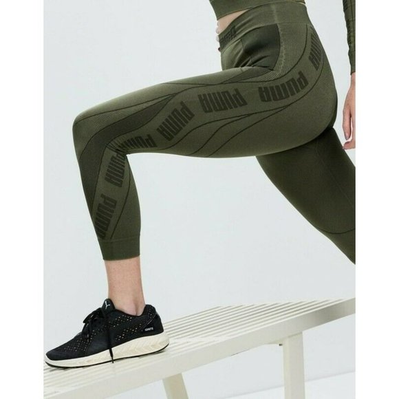 NWT PUMA Evostripe Evoknit 7/8 Seamless Tights Leggings XS Grape Leaf - Picture 8 of 12